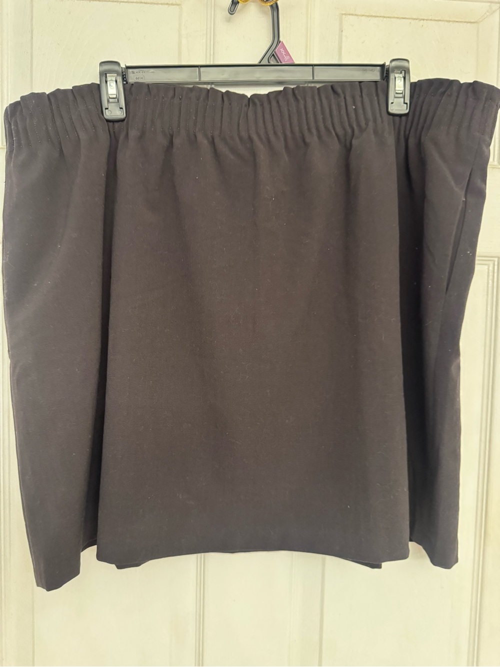 J.Crew Mercantile Black Pull On Skirt Size 22 Elastic Waist Plus Size